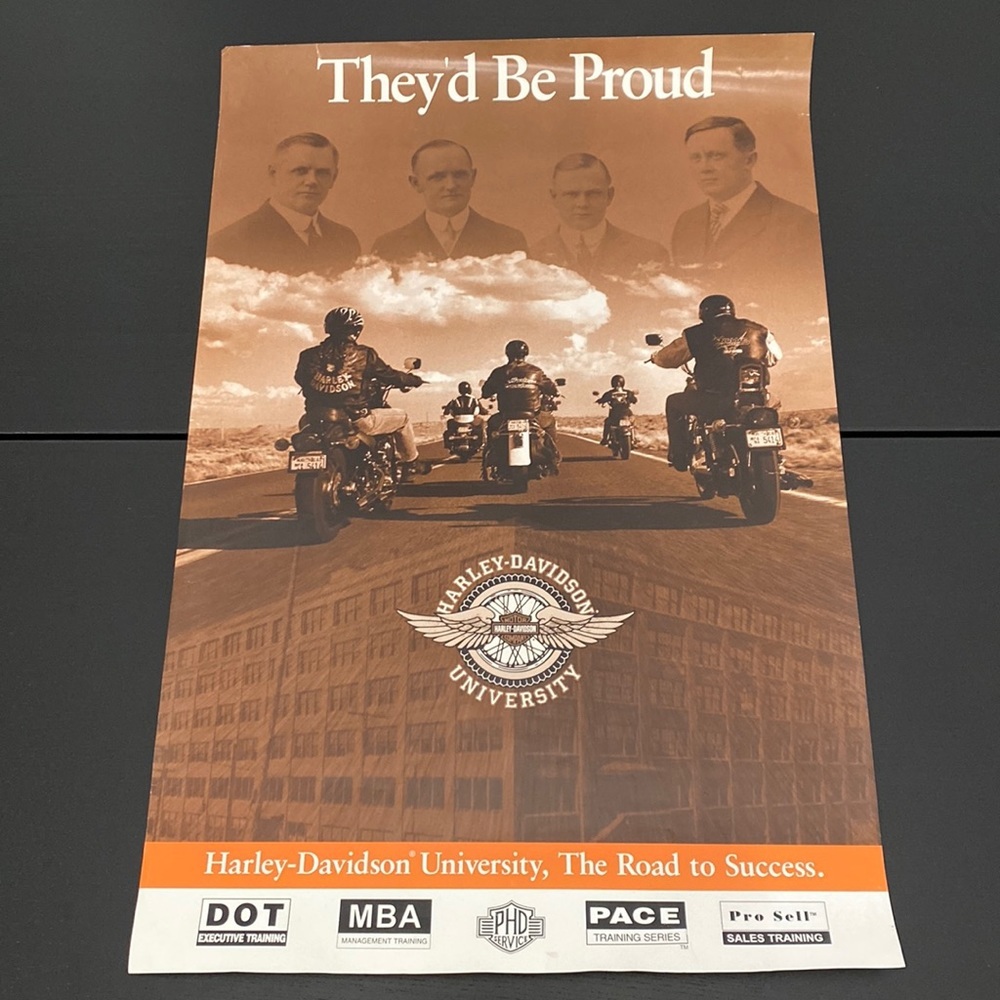 Harley-Davidson University Founders Poster “They’d Be Proud”